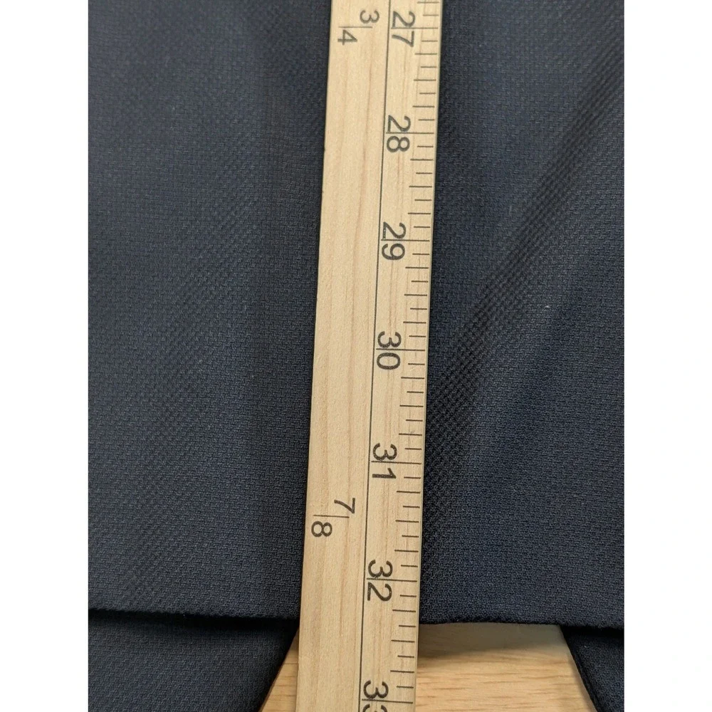 Hart Schaffner Marx HSM 1887 Navy Blue 100% Wool Blazer Sport Coat 48L Dillard's